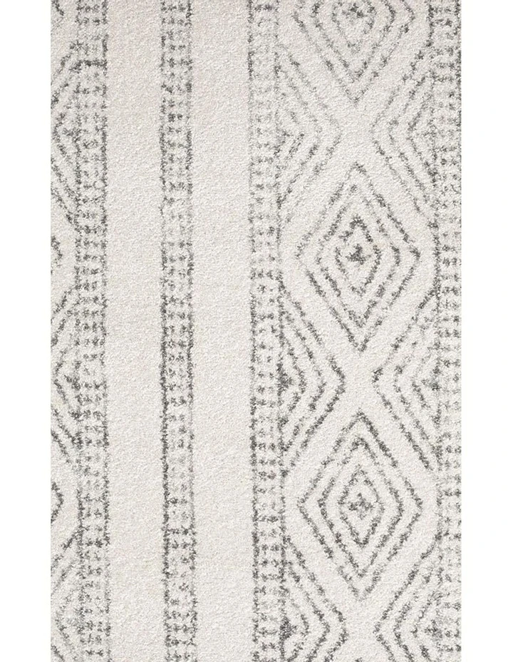 Rug Culture Oasis Salma White And Grey Tribal Round Rug 3 Rug Culture Oasis Salma White And Grey Tribal Round Rug - Image 3