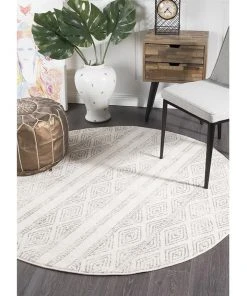 Rug Culture Oasis Salma White And Grey Tribal Round Rug 9 Rug Culture Oasis Salma White And Grey Tribal Round Rug -The Shine Nook Sales Store 797934520 5 720x928