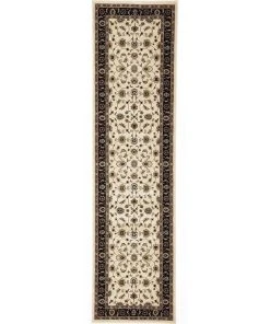 Rug Culture Sydney Collection Classic Rug Ivory with Black Border