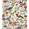 Rug Culture Copacabana Finch and Nest Exquisite Indoor Outdoor Rug Cream