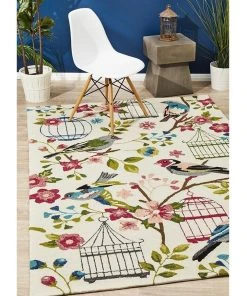 Rug Culture Copacabana Finch and Nest Exquisite Indoor Outdoor Rug Cream -The Shine Nook Sales Store 797935510 7 720x928