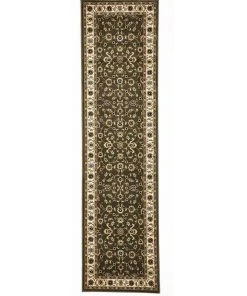 Rug Culture Sydney Collection Classic Rug Green with Ivory Border