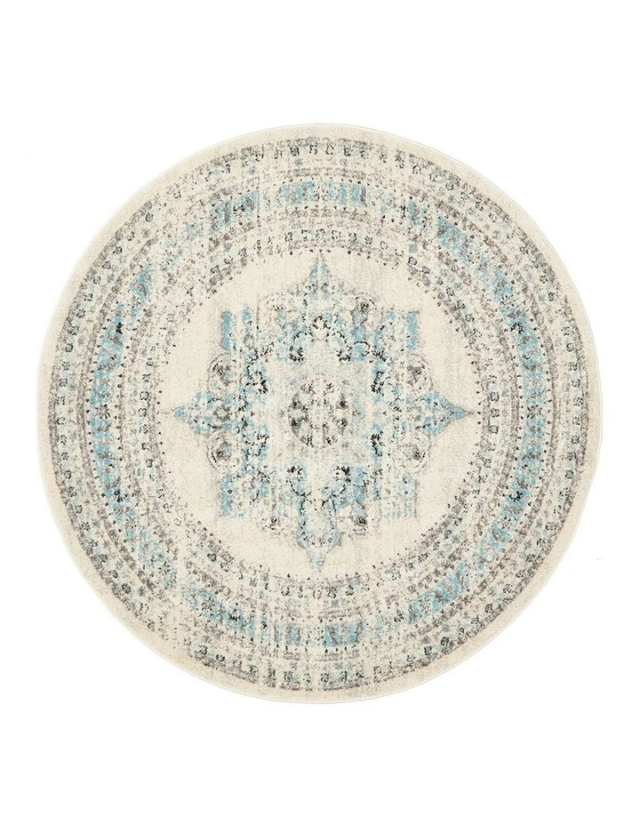 Rug Culture Century 922 White Round Rug 1 Rug Culture Century 922 White Round Rug