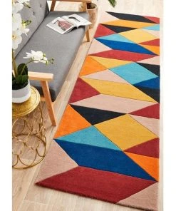 Rug Culture Matrix Pure Wool 904 Sunset Runner Rug -The Shine Nook Sales Store 797938030 3 720x928