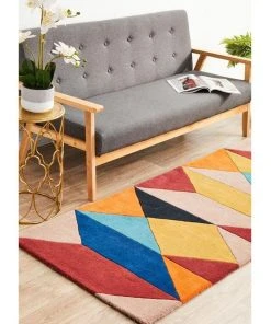 Rug Culture Matrix Pure Wool 904 Sunset Runner Rug -The Shine Nook Sales Store 797938030 4 720x928