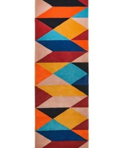 Rug Culture Matrix Pure Wool 904 Sunset Runner Rug -The Shine Nook Sales Store 797938030 6 720x928