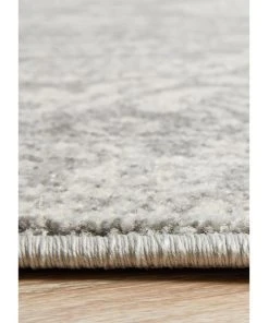 Rug Culture Mirage Gwyneth Stunning Transitional Silver Round Rug -The Shine Nook Sales Store 797938120 4 720x928