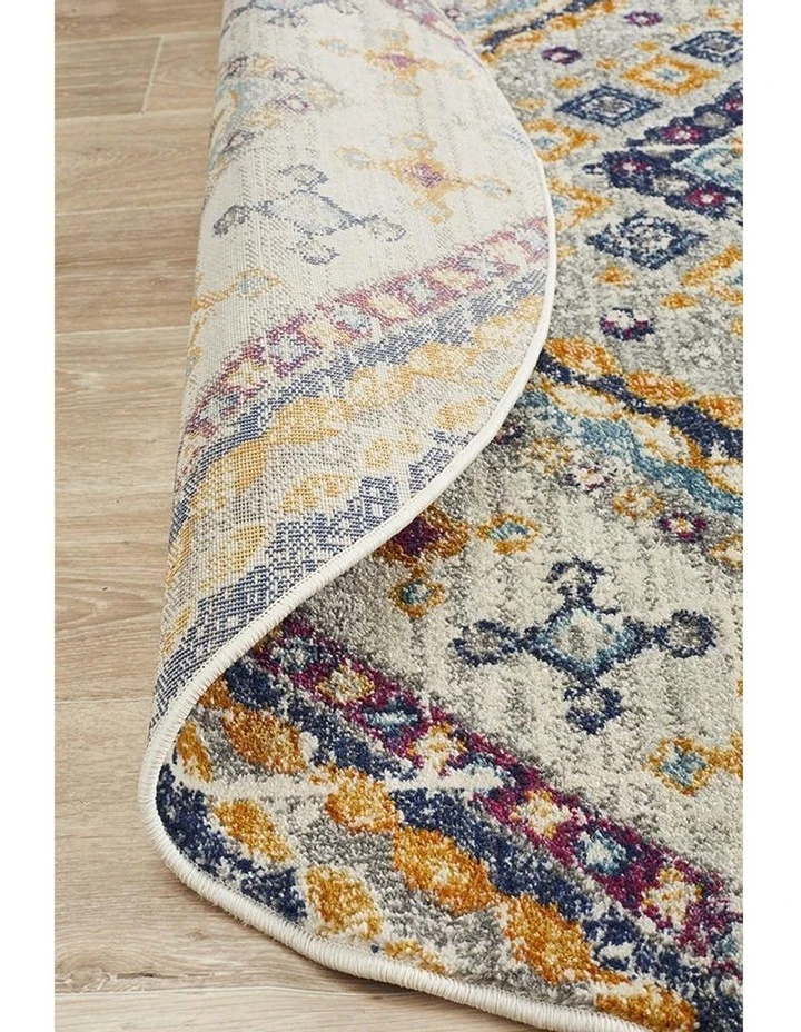 Rug Culture Babylon 203 White Round Rug 6 Rug Culture Babylon 203 White Round Rug - Image 6