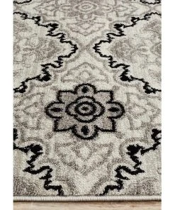 Rug Culture Norah Modern Rug Black White Silver 9 Rug Culture Norah Modern Rug Black White Silver -The Shine Nook Sales Store 797938750 4 720x928