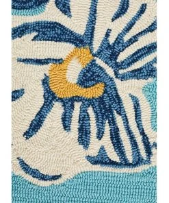 Rug Culture Copacabana Whimsical Blue Floral Indoor Outdoor Rug -The Shine Nook Sales Store 797939020 5 720x928