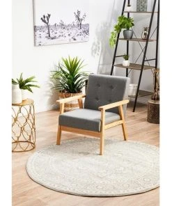 Rug Culture Evoke Silver Flower Transitional Round Rug 11 Rug Culture Evoke Silver Flower Transitional Round Rug -The Shine Nook Sales Store 797939650 7 720x928