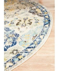 Rug Culture Evoke Poppy Multi Transitional Round Rug -The Shine Nook Sales Store 797941180 3 720x928