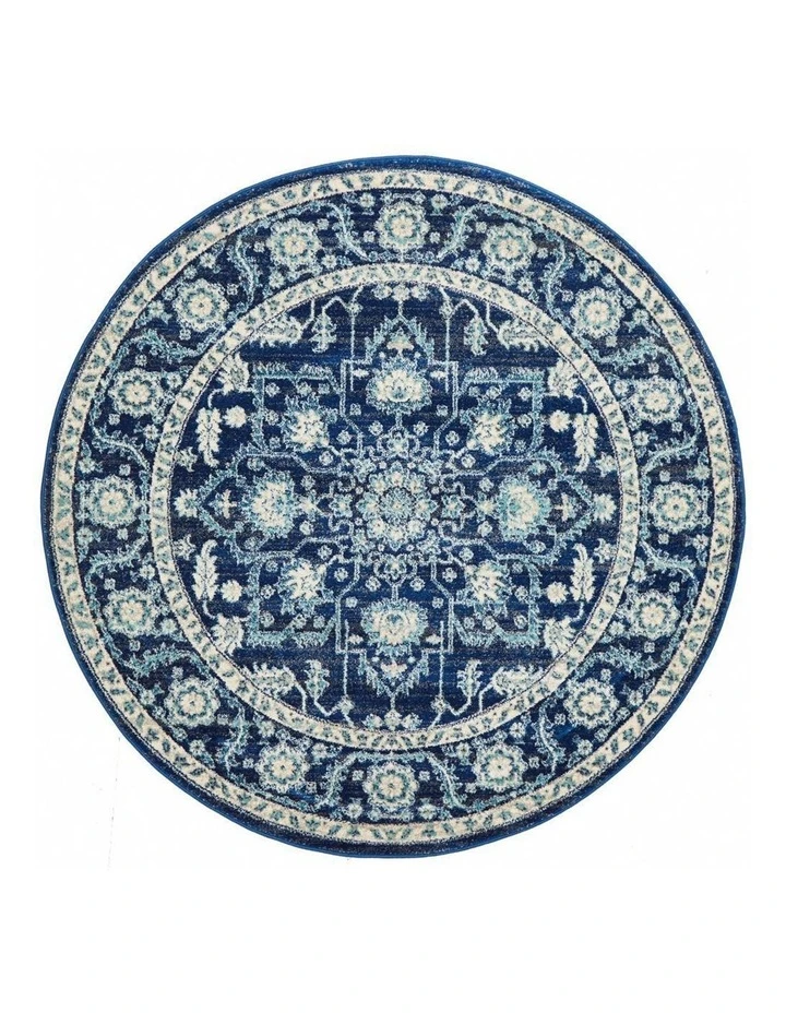 Rug Culture Evoke Release Navy Transitional Round Rug 1 Rug Culture Evoke Release Navy Transitional Round Rug