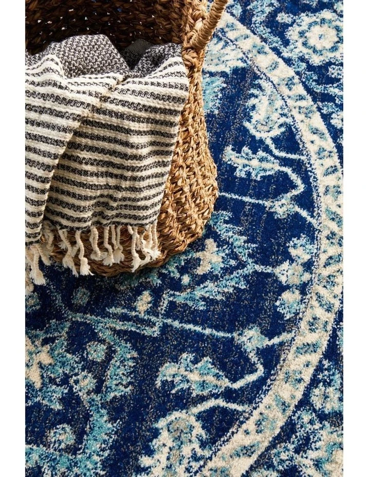 Rug Culture Evoke Release Navy Transitional Round Rug 5 Rug Culture Evoke Release Navy Transitional Round Rug - Image 5