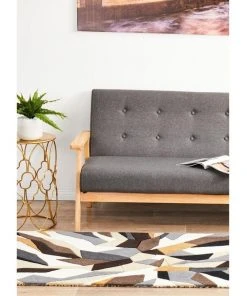 Rug Culture Matrix Pure Wool 903 Fossil Runner Rug -The Shine Nook Sales Store 798034780 4 720x928