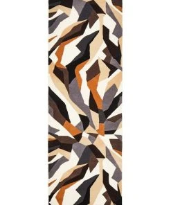 Rug Culture Matrix Pure Wool 903 Fossil Runner Rug -The Shine Nook Sales Store 798034780 6 720x928