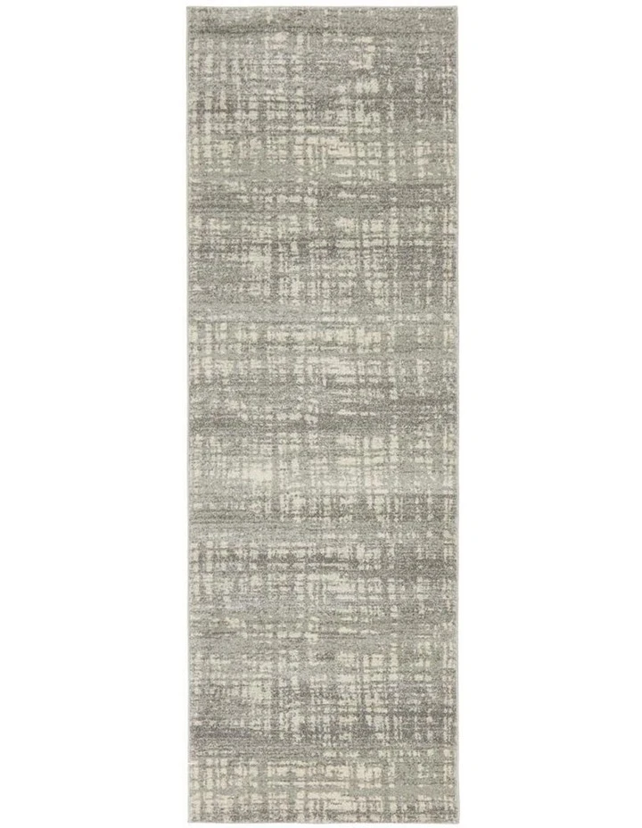 Rug Culture Mirage Ashley Abstract Modern Silver Grey Runner Rug 4 Rug Culture Mirage Ashley Abstract Modern Silver Grey Runner Rug - Image 4