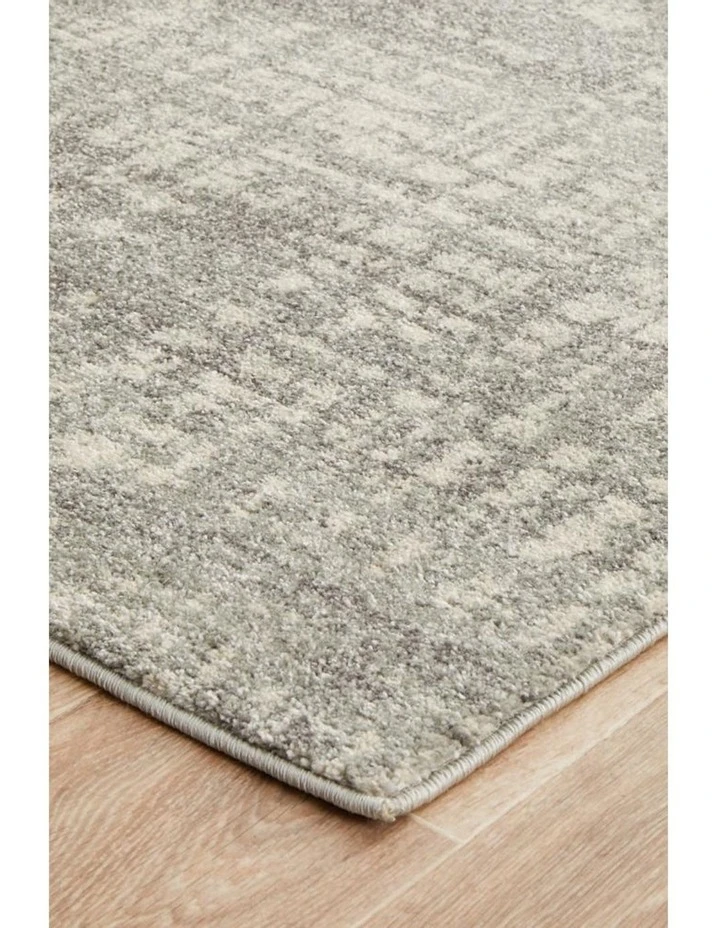 Rug Culture Mirage Ashley Abstract Modern Silver Grey Runner Rug 5 Rug Culture Mirage Ashley Abstract Modern Silver Grey Runner Rug - Image 5