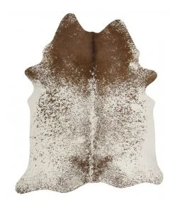 Rug Culture Exquisite Natural Cow Hide Salt & Pepper Brown