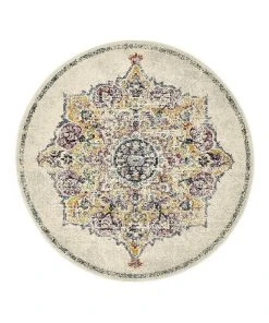 Rug Culture Museum Kendall Bone Round Rug