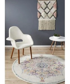 Rug Culture Museum Kendall Bone Round Rug -The Shine Nook Sales Store 798039190 3 720x928