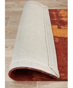 Rug Culture Magnolia 11 Paprika Runner Rug -The Shine Nook Sales Store 798039820 6 720x928