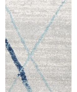 Rug Culture Oasis Noah White Blue Contemporary Round Rug -The Shine Nook Sales Store 798040360 3 720x928