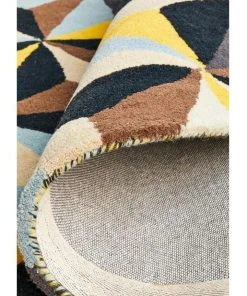 Rug Culture Matrix Pure Wool 900 Blue Round Rug 12 Rug Culture Matrix Pure Wool 900 Blue Round Rug -The Shine Nook Sales Store 798040810 6 720x928