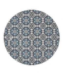 Rug Culture Lunar 419 Printed Blue