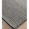 Rug Culture Studio Oskar Felted Wool Striped Rug Black White