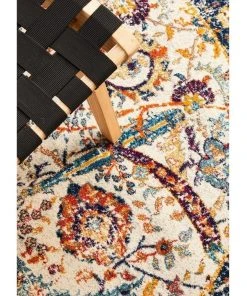 Rug Culture Evoke Peacock Ivory Transitional Round Rug 9 Rug Culture Evoke Peacock Ivory Transitional Round Rug -The Shine Nook Sales Store 798045400 5 720x928