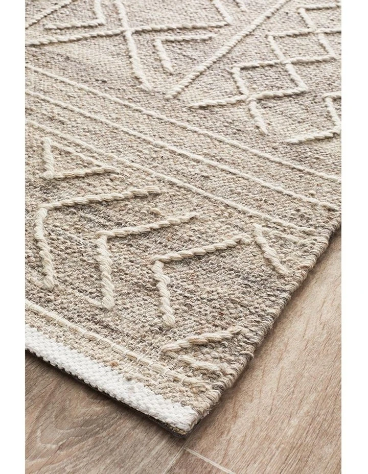 Rug Culture Arya Stitch Woven Rug Natural 2 Rug Culture Arya Stitch Woven Rug Natural - Image 2