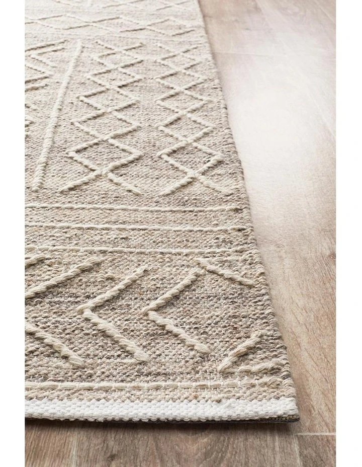 Rug Culture Arya Stitch Woven Rug Natural 3 Rug Culture Arya Stitch Woven Rug Natural - Image 3