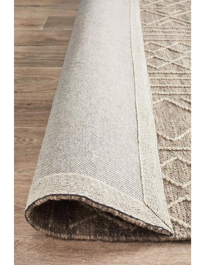 Rug Culture Arya Stitch Woven Rug Natural 6 Rug Culture Arya Stitch Woven Rug Natural - Image 6