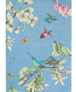 Rug Culture Wedgwood Hummingbird Blue 37808