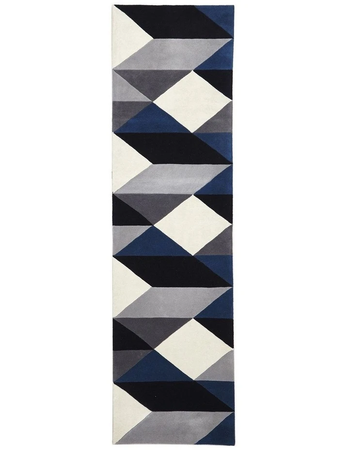 Rug Culture Matrix Pure Wool 904 Steel Runner Rug Rug 1 Rug Culture Matrix Pure Wool 904 Steel Runner Rug Rug