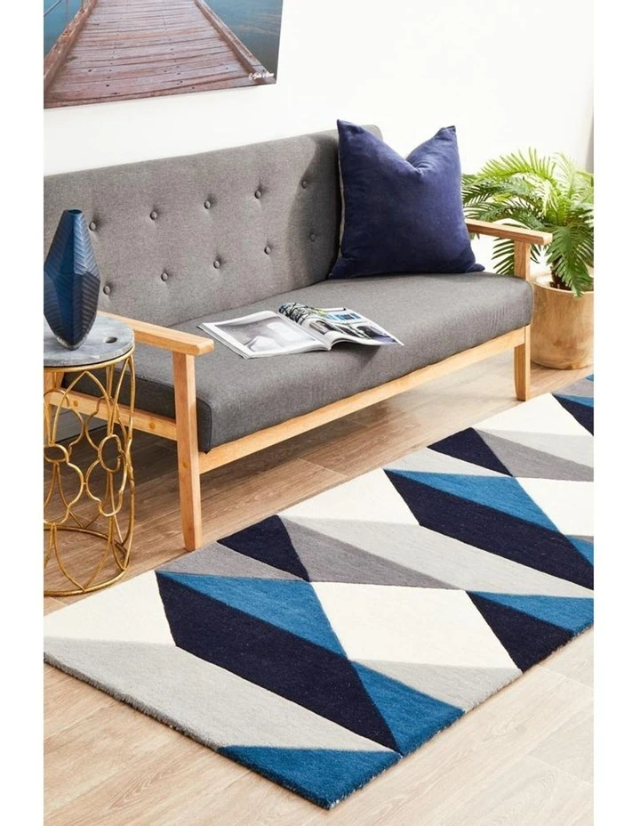 Rug Culture Matrix Pure Wool 904 Steel Runner Rug Rug 4 Rug Culture Matrix Pure Wool 904 Steel Runner Rug Rug - Image 4