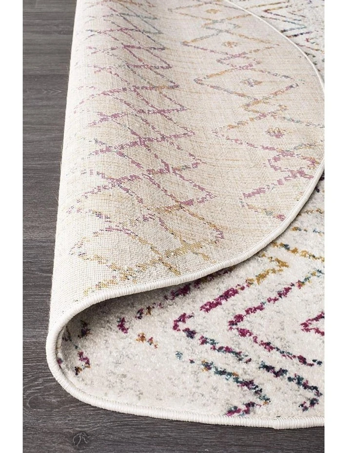 Rug Culture Oasis Nadia Multi Rustic Tribal Round Rug 4 Rug Culture Oasis Nadia Multi Rustic Tribal Round Rug - Image 4