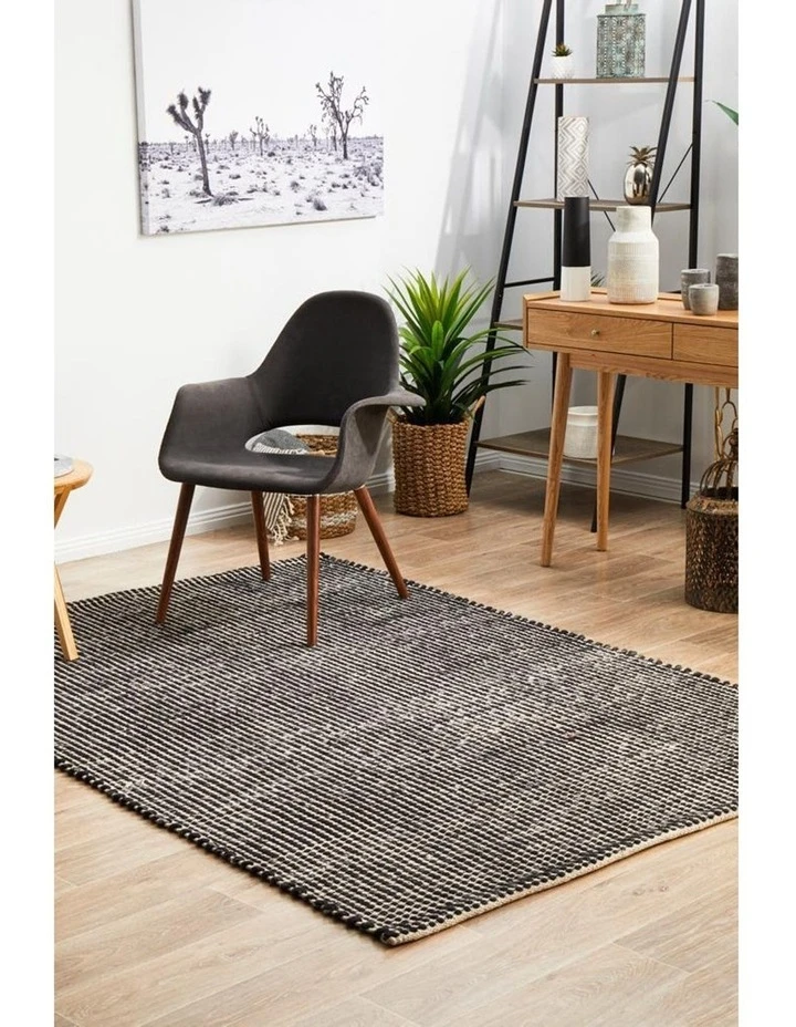 Rug Culture Skandinavian 300 Black Rug 3 Rug Culture Skandinavian 300 Black Rug - Image 3
