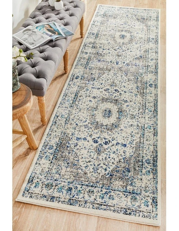 Rug Culture Evoke Mist White Transitional Runner Rug 4 Rug Culture Evoke Mist White Transitional Runner Rug - Image 4