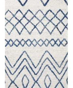 Rug Culture Oasis Nadia White Blue Rustic Tribal Rug -The Shine Nook Sales Store 798104530 5 720x928