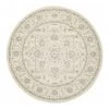 Rug Culture Evoke Winter White Transitional Round Rug