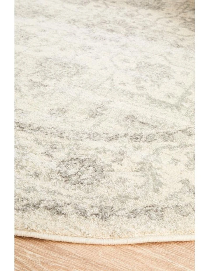 Rug Culture Evoke Winter White Transitional Round Rug 2 Rug Culture Evoke Winter White Transitional Round Rug - Image 2