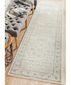 Rug Culture Evoke Winter White Transitional Runner Rug -The Shine Nook Sales Store 798111280 7 720x928
