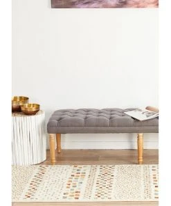 Rug Culture Oxford Mayfair Squares Bone Rug