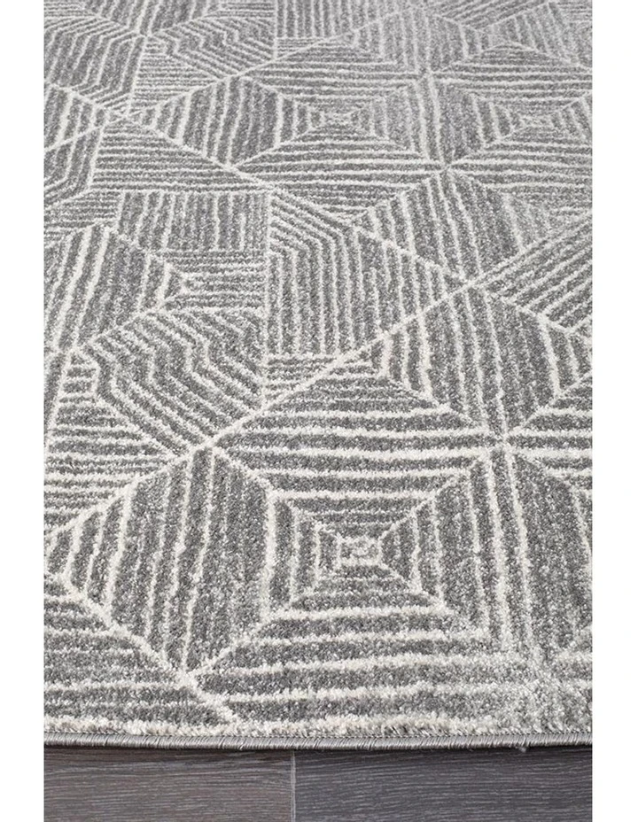 Rug Culture Oasis Kenza Contemporary Silver Runner Rug 2 Rug Culture Oasis Kenza Contemporary Silver Runner Rug - Image 2
