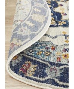 Rug Culture Babylon 201 Blue Round Rug 9 Rug Culture Babylon 201 Blue Round Rug -The Shine Nook Sales Store 798115510 6 720x928