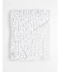 Australian House & Garden Norwood Knitted Throw Cloud