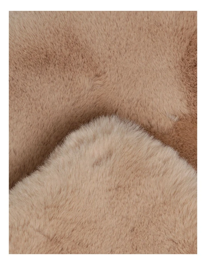 Heritage Amelie Faux Fur Throw Taupe 3 Heritage Amelie Faux Fur Throw Taupe - Image 3