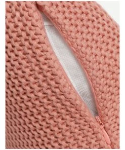 Vue Melaky Knitted With Tassels Cushion Pink Clay -The Shine Nook Sales Store 798600790 4 720x928